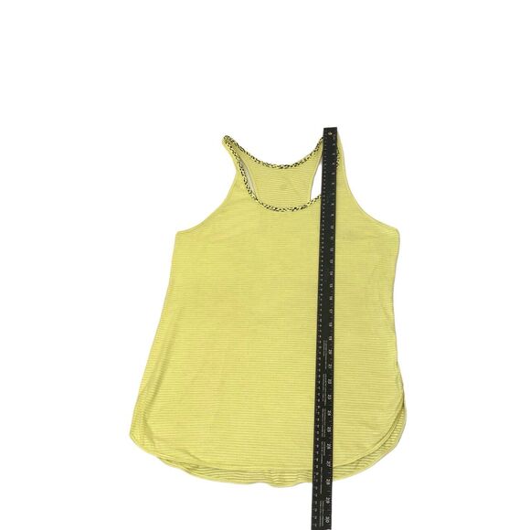Lululemon What the Sport Singlet Tanks - size 4 - Heathered Clarity Yellow - Picture 8 of 8
